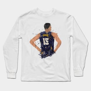 Nikola Jokic Paint Splatter Art Long Sleeve T-Shirt